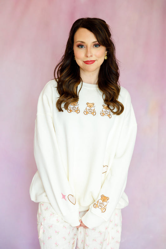 Oversized Sweatshirt, Coquette