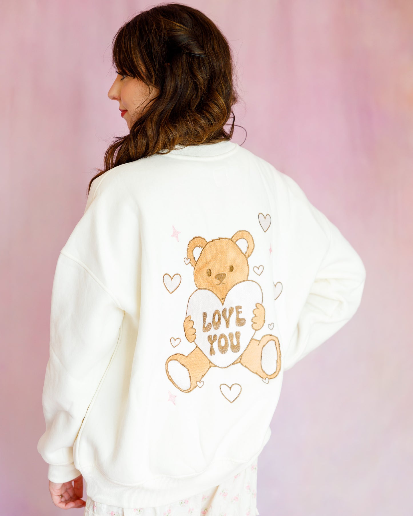 Oversized Sweatshirt, Coquette