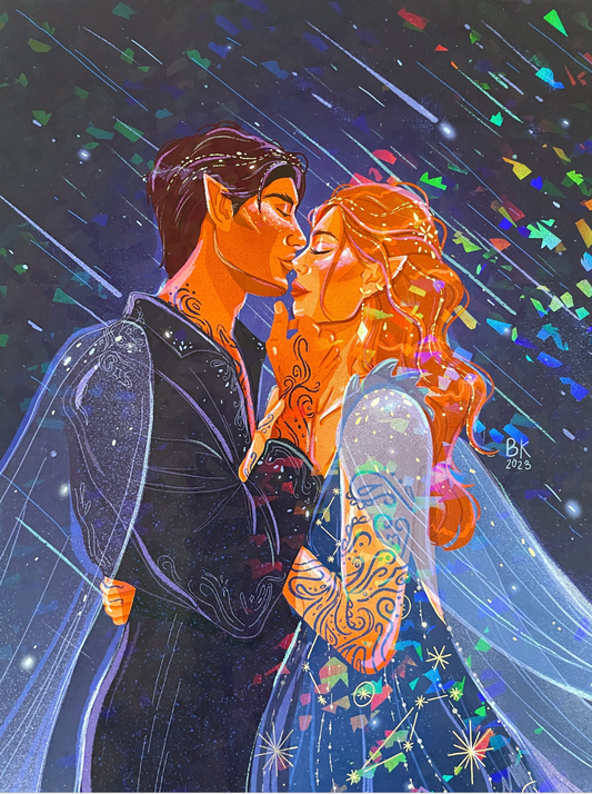 Feyre & Rhysand Holographic print