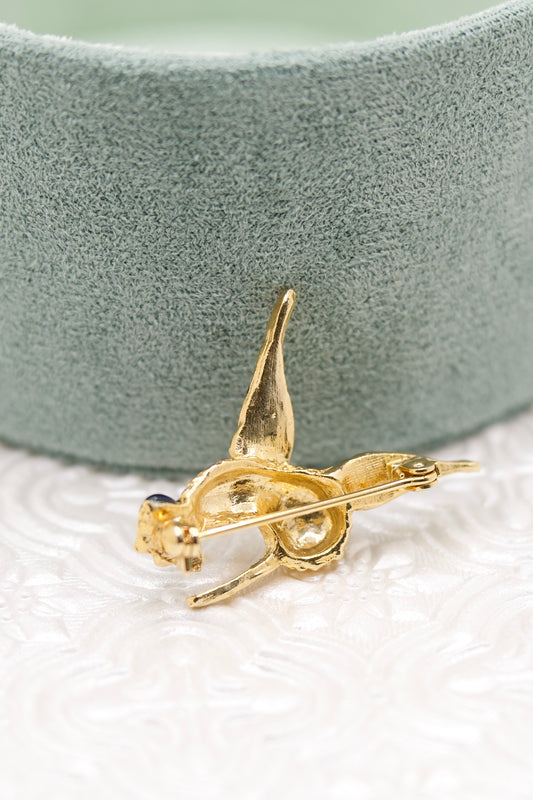 Vintage Hummingbird Brooch