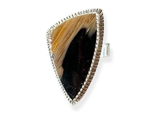 Imperial Jasper 925 Sterling Silver Boho Ring