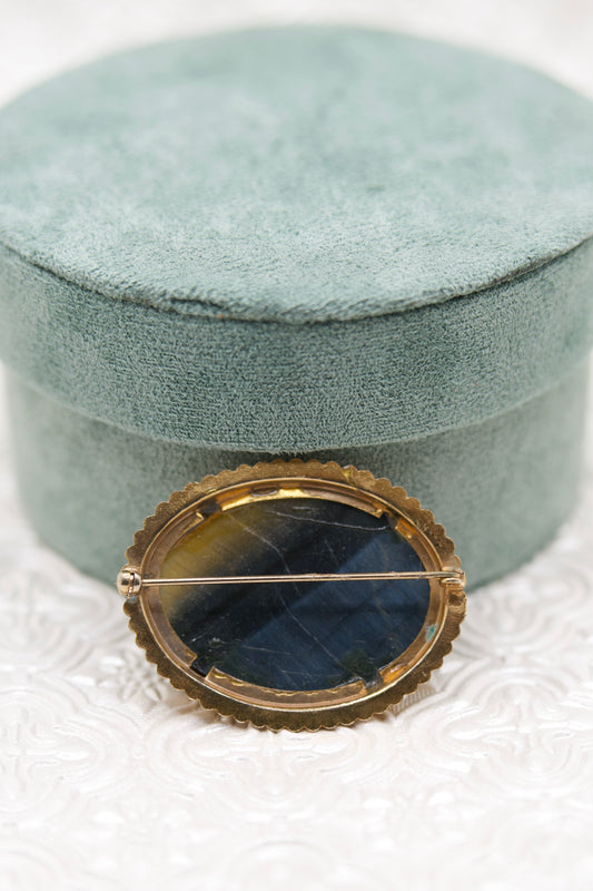 Vintage Large Faux Stone Brooch