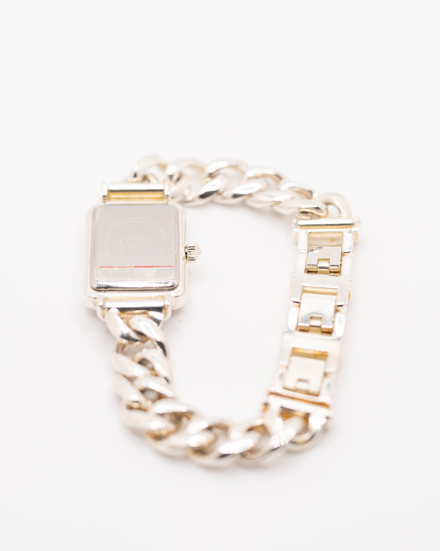 Ecclissi Mother of Pearl Face Watch - Sterling Silver Case