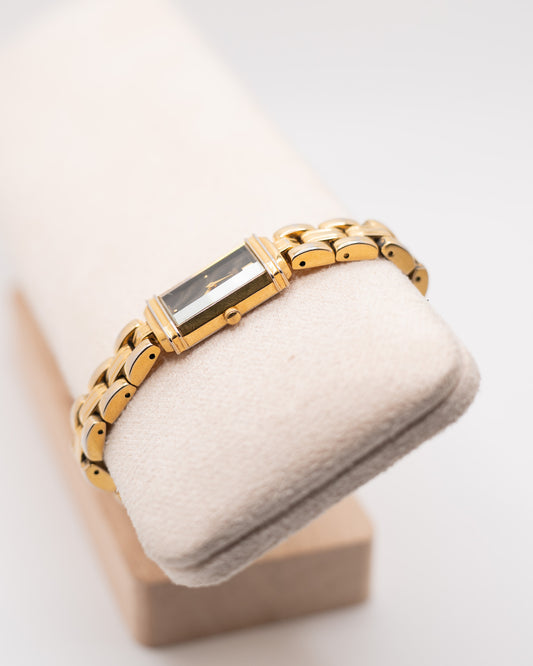 Vintage Citizen Elegance Watch Women Gold Tone Rectangle