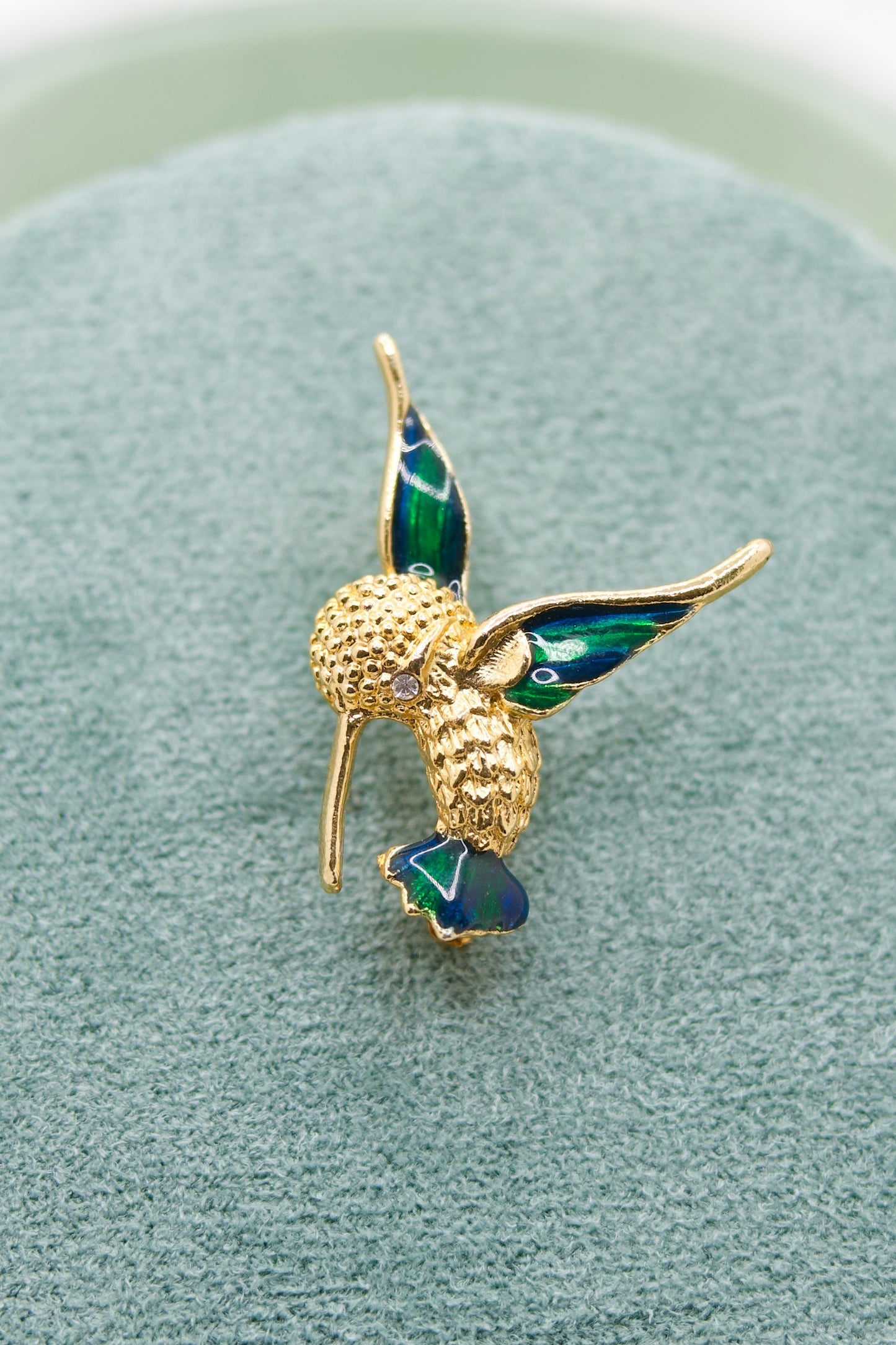 Vintage Hummingbird Brooch