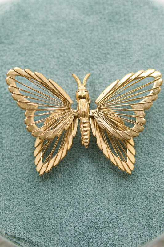 Vintage Monet Butterfly Brooch