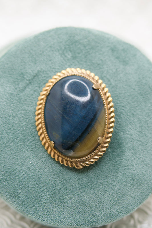 Vintage Large Faux Stone Brooch