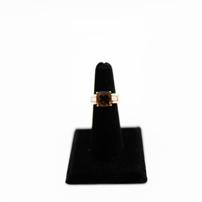 925 Sterling Silver and Citrine Ring Size 6