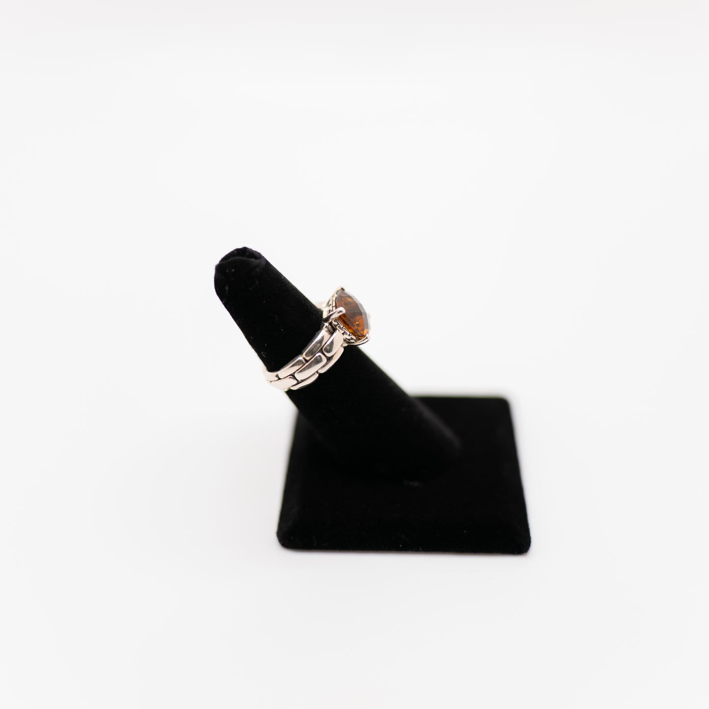 925 Sterling Silver and Citrine Ring Size 6