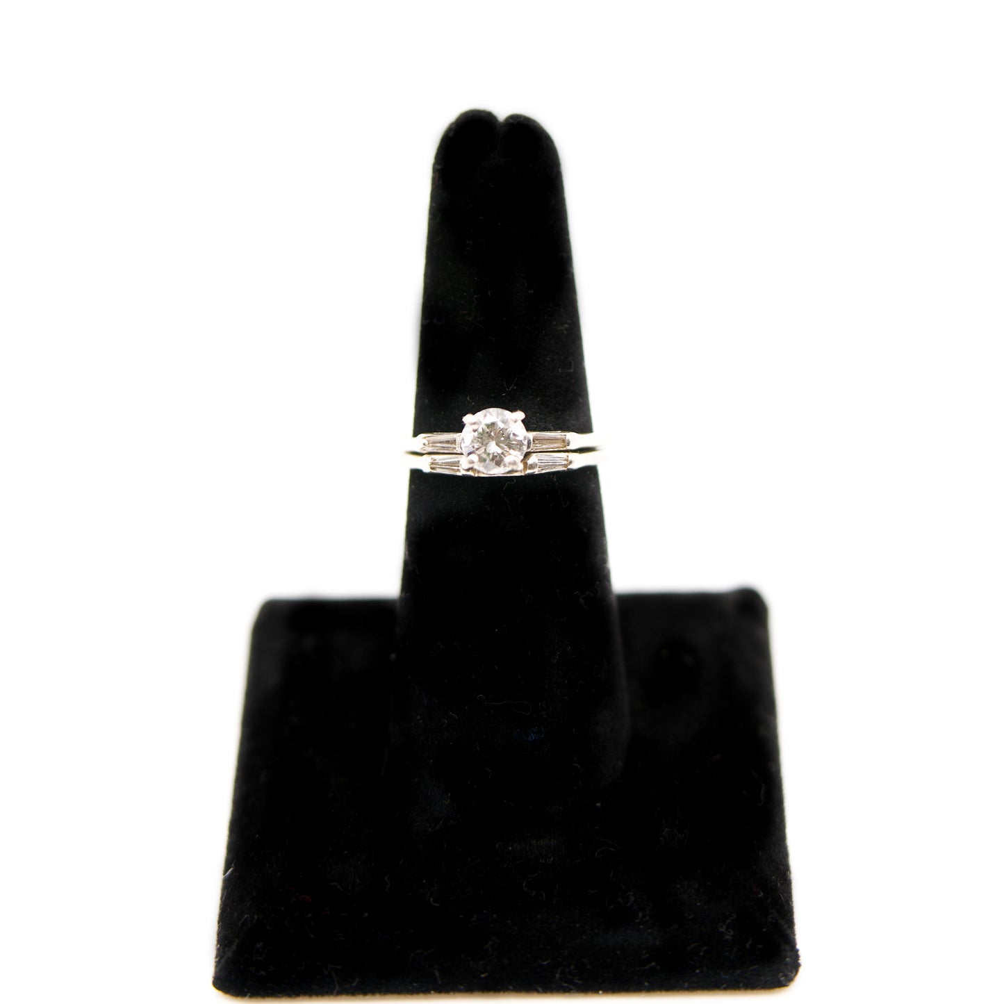 Vintage Diamond Wedding Set – 14k White Gold – 1.15ctw