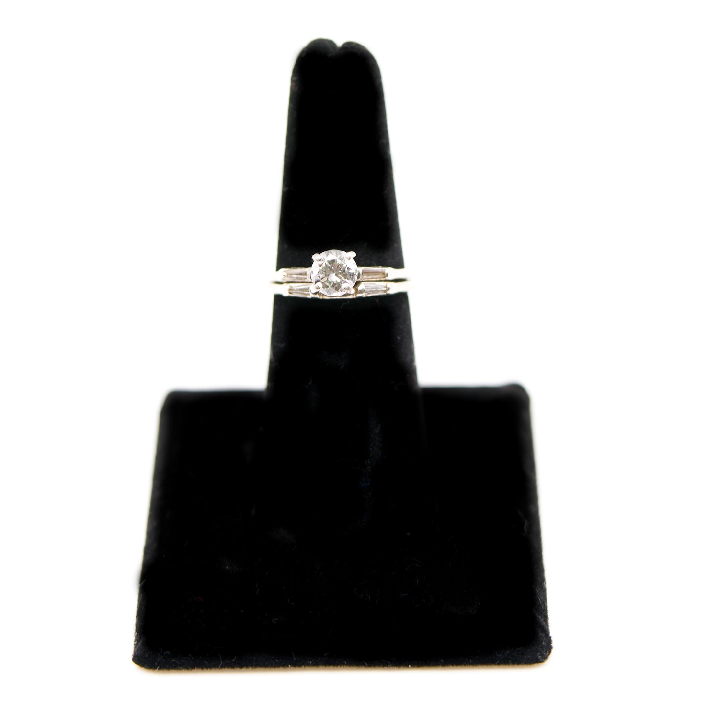 Vintage Diamond Wedding Set – 14k White Gold – 1.15ctw