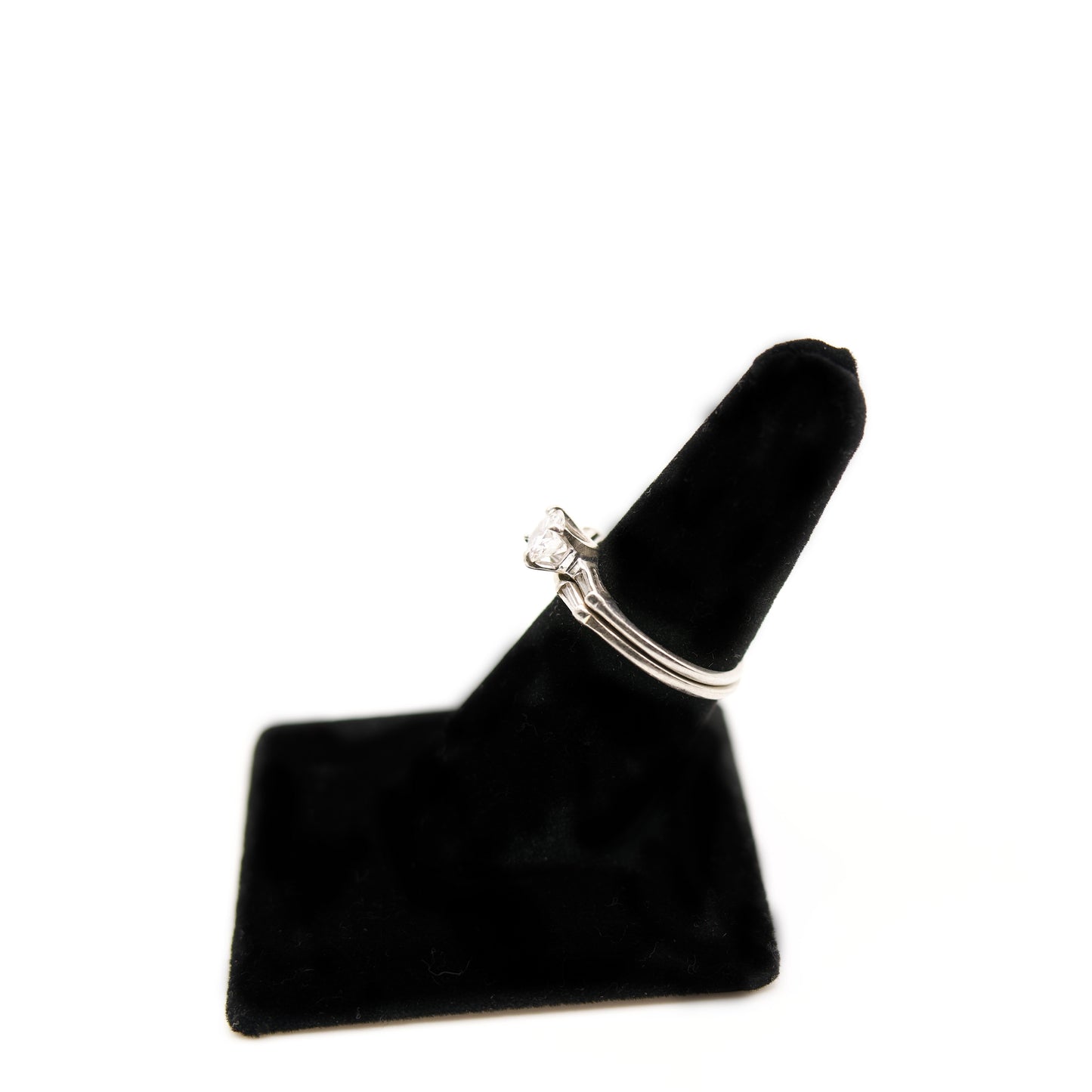 Vintage Diamond Wedding Set – 14k White Gold – 1.15ctw