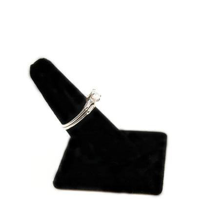 Vintage Diamond Wedding Set – 14k White Gold – 1.15ctw