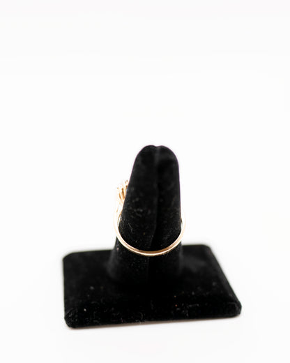 Vintage Three Stone Halo Blue Topaz Ring with Diamond Accents in Real 14k Gold