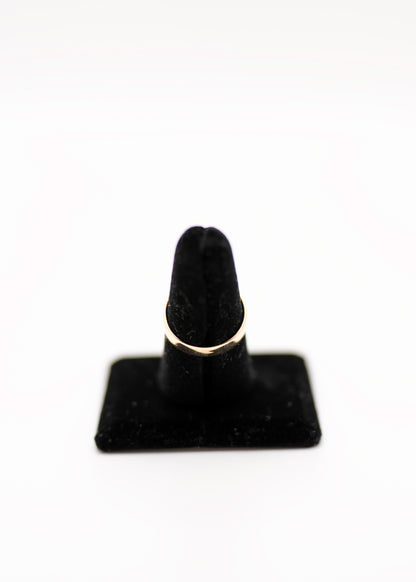 Vintage 10K Yellow Gold Illusion Diamond Flower Style Ring