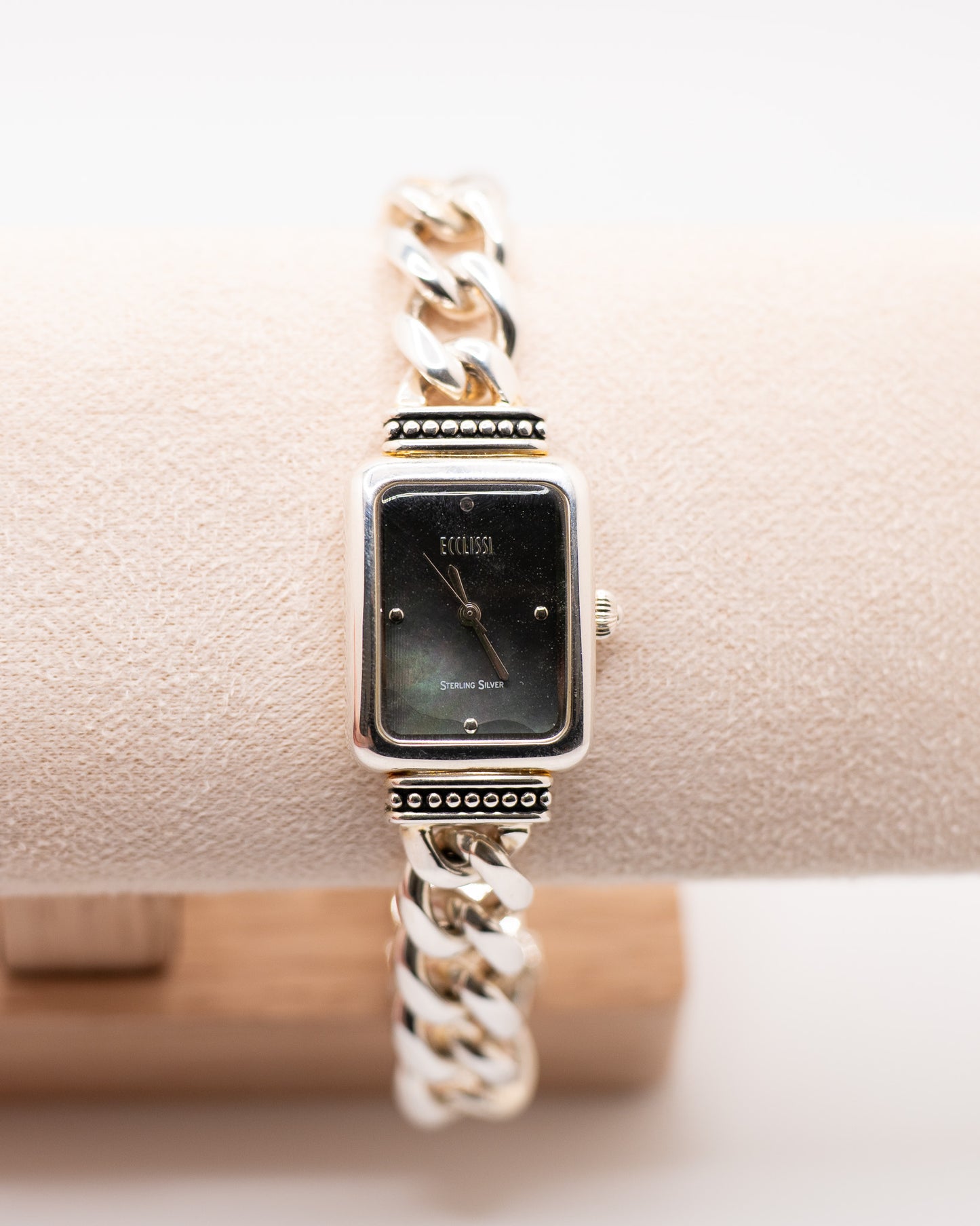Ecclissi Mother of Pearl Face Watch - Sterling Silver Case