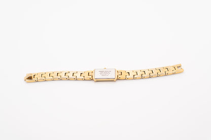 Vintage Citizen Elegance Watch Women Gold Tone Rectangle