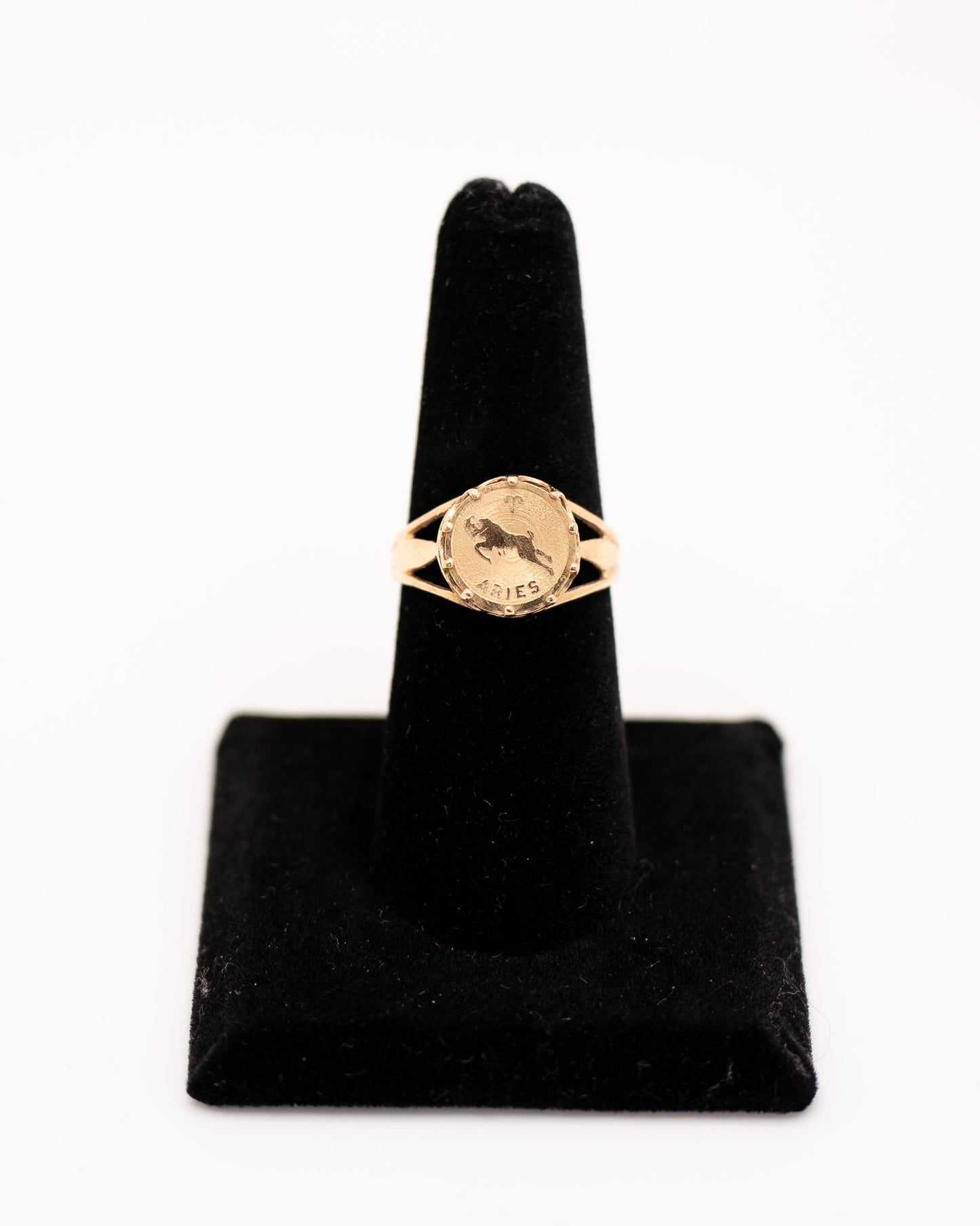 14K Yellow Gold Aries Ring