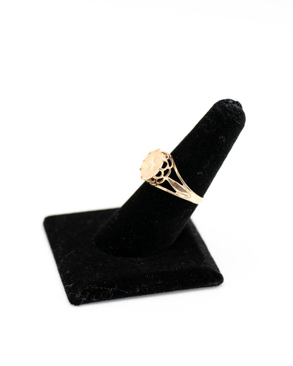 14K Yellow Gold Aries Ring