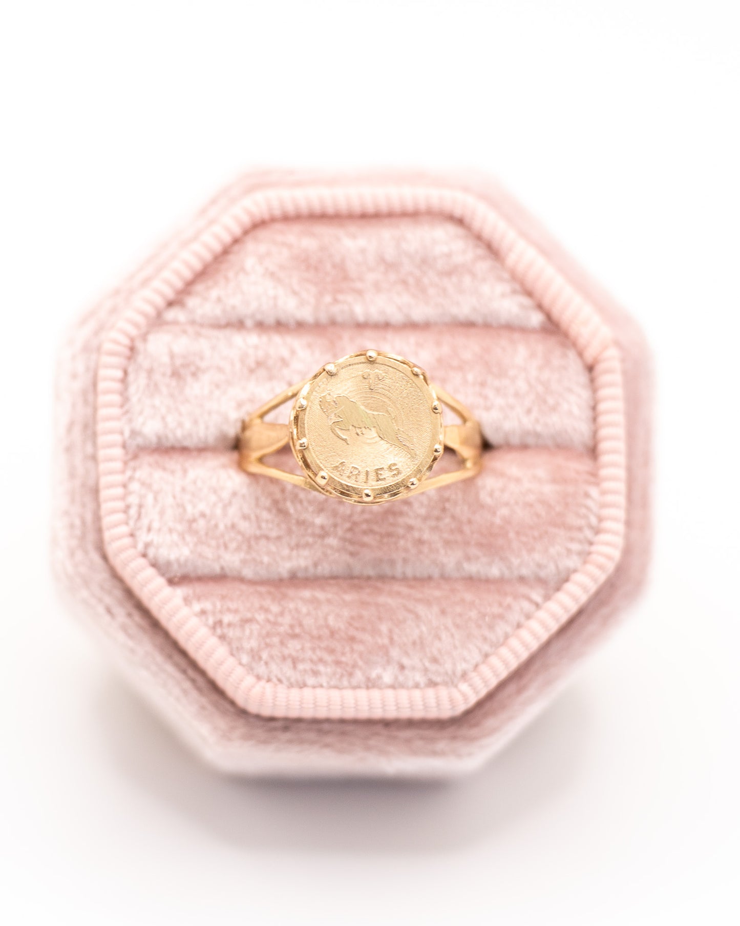 14K Yellow Gold Aries Ring