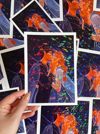 Feyre & Rhysand Holographic print