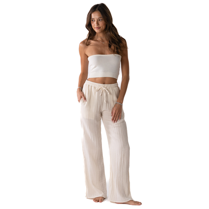 Cream Cabana Pants